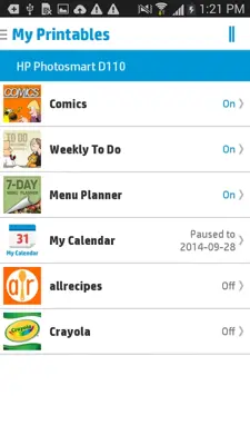 HP Printables android App screenshot 3